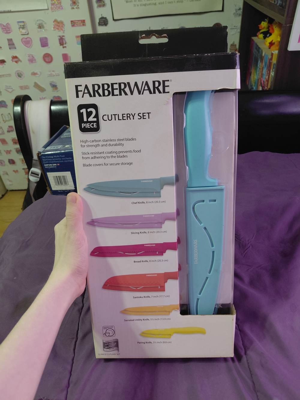 Farberware 12-Piece Cutlery Set - Turquoise
